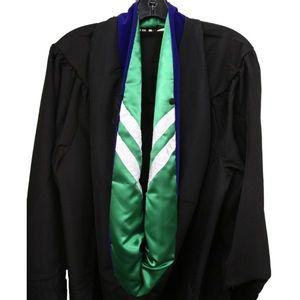 Graduation Hood (Master’s, green & blue)